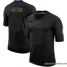 Mens Green Bay Packers Christian Watson Black Limited 2020 Salute To Service Gbp212 Jersey GBP358
